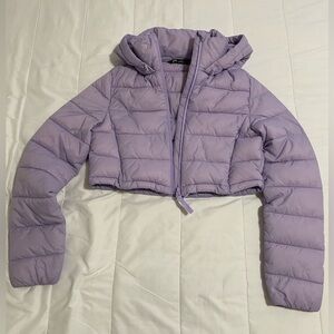 Zara lavender puffer